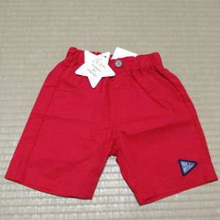 《新品タグ付き》ハーフパンツショートパンツ　赤レッド　90(パンツ/スパッツ)