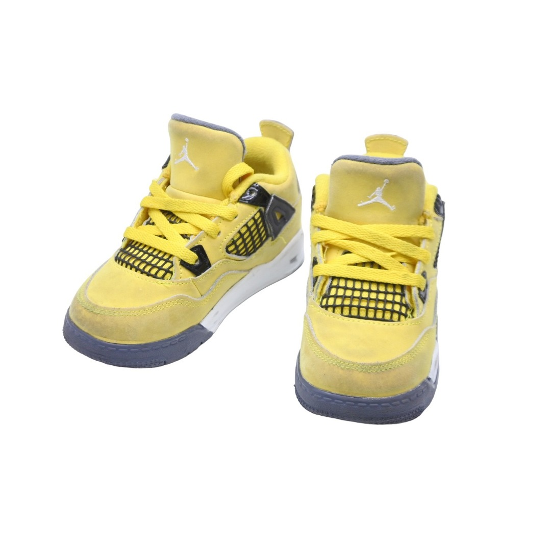 NIKE(ナイキ)のNike ナイキ JORDAN 4 イエロー エアジョーダン4 14cm キッズ スニーカー BQ76700 - 700 良品 中古 52816 レディースの靴/シューズ(ブーツ)の商品写真