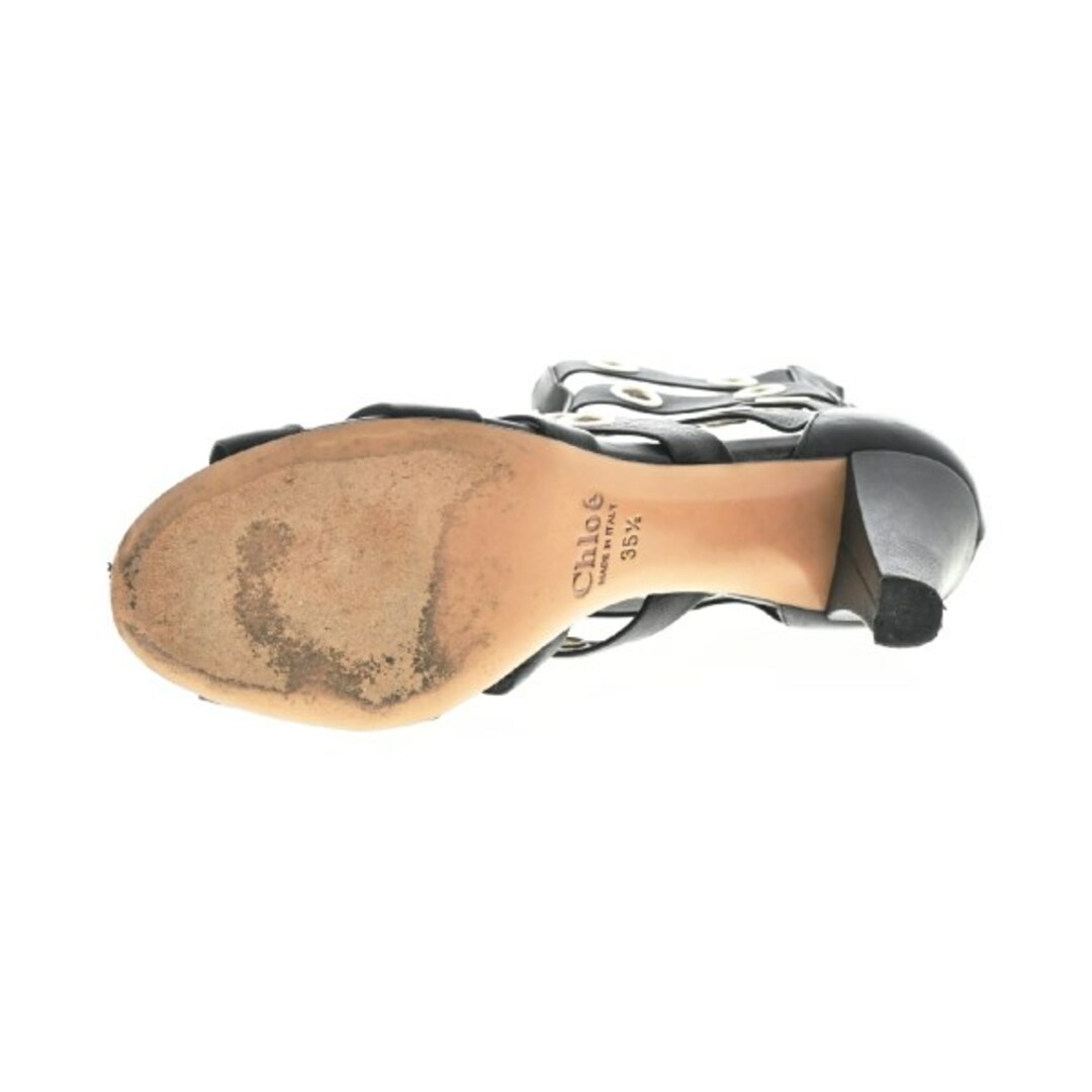 Chloe(クロエ)のChloe クロエ サンダル 35 1/2(22cm位) 黒 【古着】【中古】 レディースの靴/シューズ(サンダル)の商品写真
