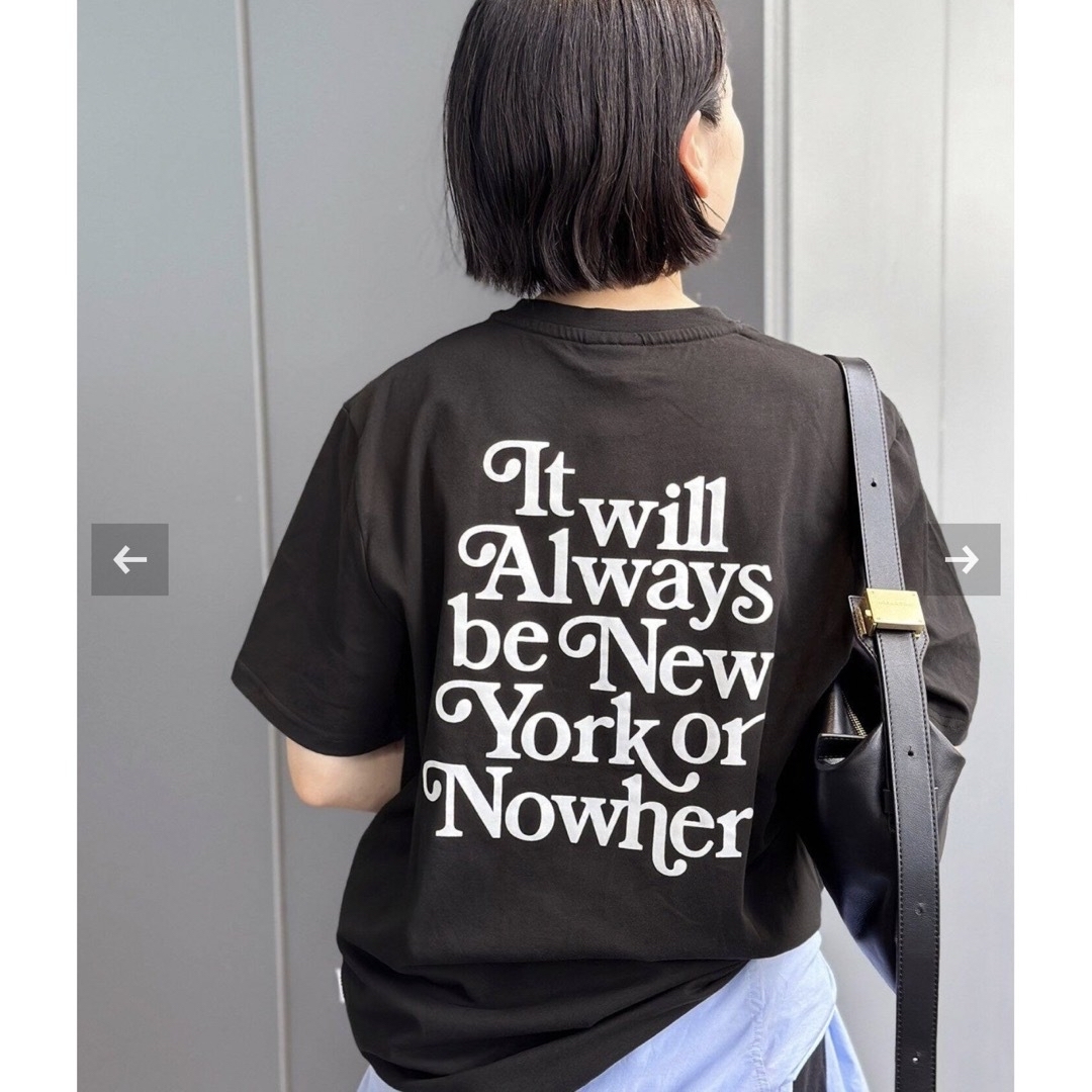 AP STUDIO(エーピーストゥディオ)の【NEWYORK OR NOWHERE】back logo T-Shirt レディースのトップス(Tシャツ(半袖/袖なし))の商品写真