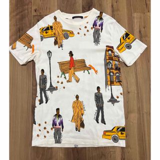 ルイヴィトン(LOUIS VUITTON)の美品 ルイヴィトン Tシャツ Lサイズ 19AW ニューウォーカーズマルチカラー(Tシャツ/カットソー(半袖/袖なし))