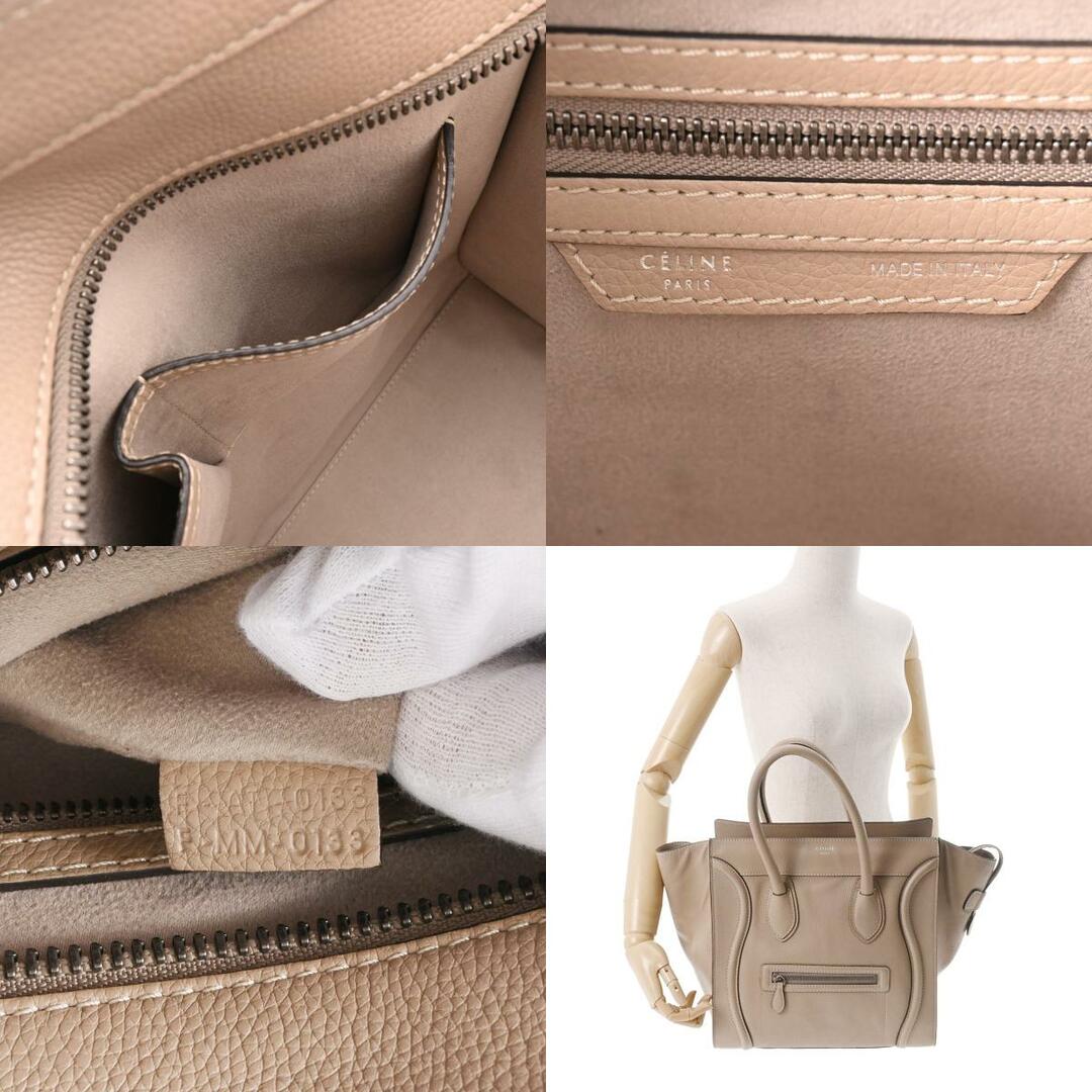 celine - セリーヌ ラゲージ ミニショッパー ハンドバッグ ベージュの