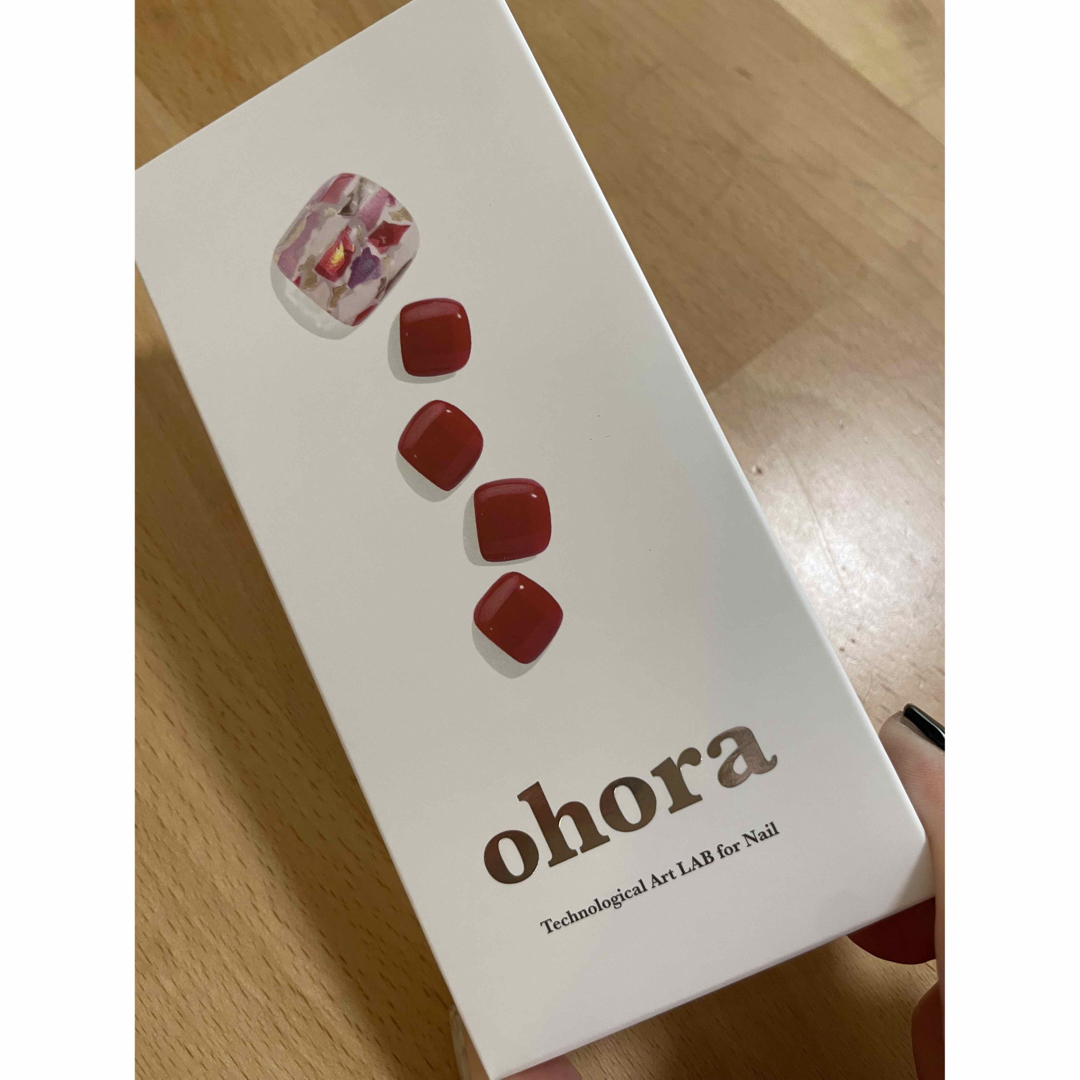 ohora(オホーラ)のオホーラ　フットネイルシール コスメ/美容のネイル(つけ爪/ネイルチップ)の商品写真