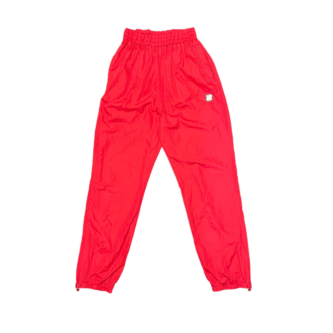 Undefeated Red Nylon Jogger Pants