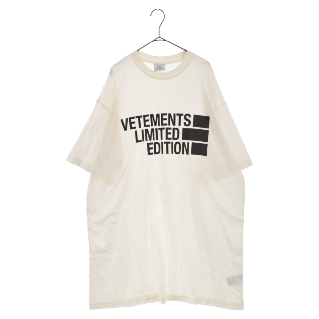 VETEMENTS ヴェトモン 21SS Limited Edition Big Logo Tee リミテッドエディションビッグロゴ 半袖Tシャツカットソー UE51TR810W ホワイトのサムネイル