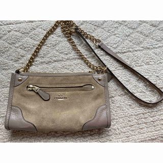 コーチ(COACH)のcoach ミニショルダーバッグ（ベージュ）(ショルダーバッグ)