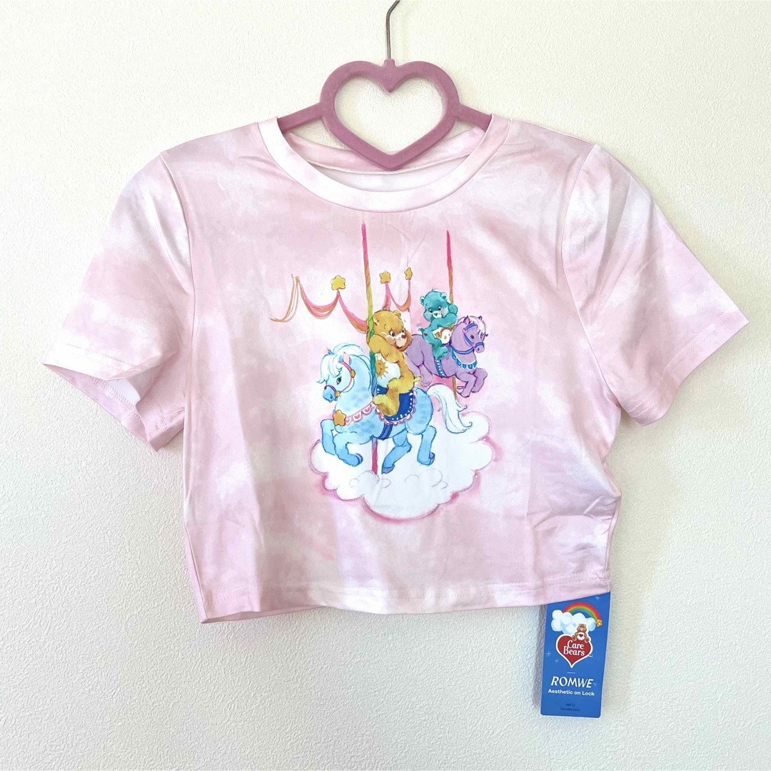 CareBears(ケアベア)のケアベア　ショート丈　Tシャツ　絞り染め　CareBears レディースのトップス(Tシャツ(半袖/袖なし))の商品写真