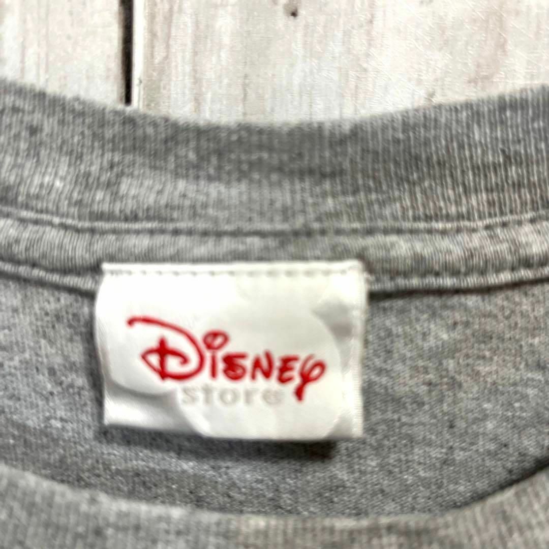 Disney(ディズニー)のアメリカ古着DISNEYディズニー　ティガーバックプリントTシャツ霜降りグレー. メンズのトップス(Tシャツ/カットソー(半袖/袖なし))の商品写真