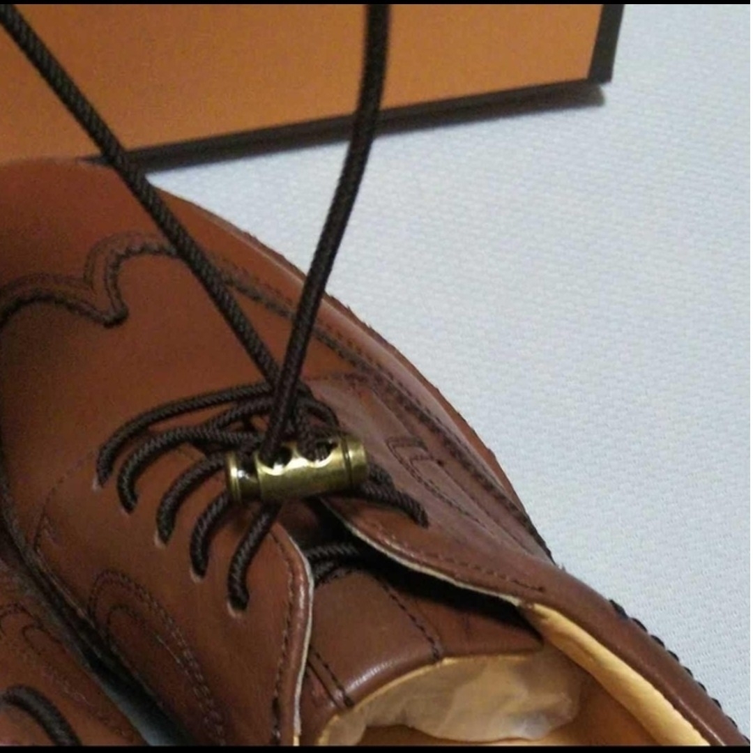 madras(マドラス)の新品20900円☆madras MODELLO ウイングチップレザースニーカー茶 メンズの靴/シューズ(スニーカー)の商品写真
