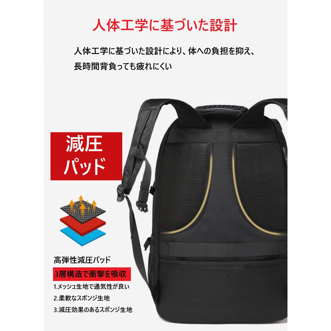 バックパック メンズ 大容量 アウトドア キャンプ 防撥水 60L 新品