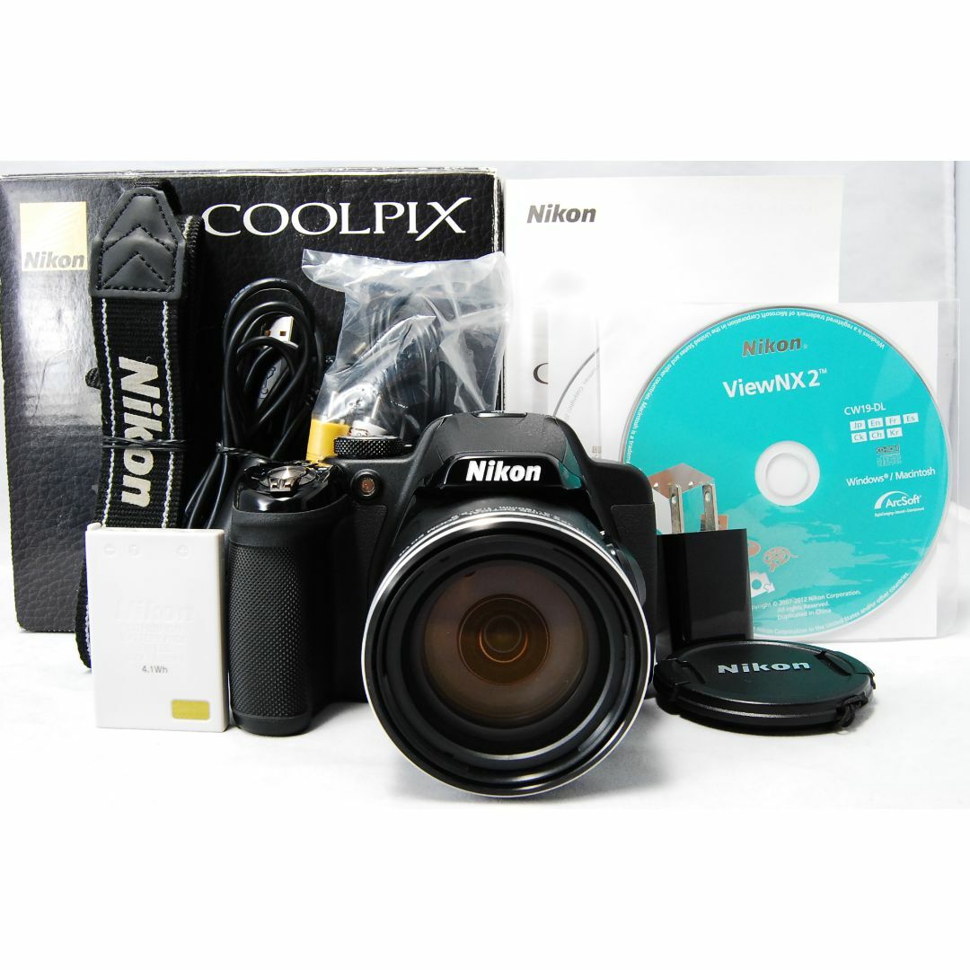 Nikon(ニコン)のNikon COOLPIX P520 ブラック 光学42倍ズーム スマホ/家電/カメラのカメラ(コンパクトデジタルカメラ)の商品写真