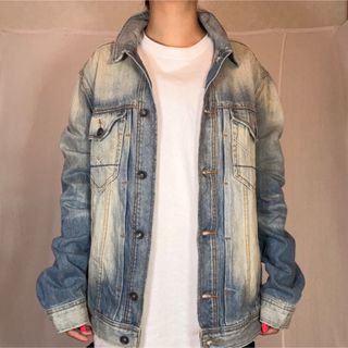 ロカウェア(Rocawear)のROCA WEAR シンプル ワンポイント ロゴ入り デニムジャケット(Gジャン/デニムジャケット)