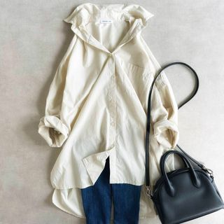 ドゥーズィエムクラス(DEUXIEME CLASSE)の美品▲Deuxieme Classe EVERYDAY I LIKEワイドシャツ(シャツ/ブラウス(長袖/七分))