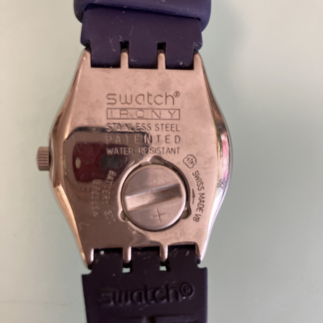 swatch(スウォッチ)のスウォッチ　パープル　蝶々　腕時計 レディースのファッション小物(腕時計)の商品写真