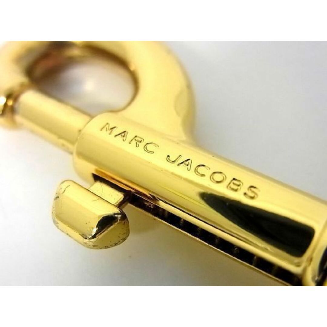 ■新品■未使用■ MARC JACOBS マークジェイコブス ウェビング G金具 バッグ用 ショルダーストラップ ブラック系×イエロー系 T1048Uk