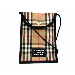 バーバリー(BURBERRY)の■新品同様■ BURBERRY バーバリー ノバチェック ナイロンキャンバス ポシェット ショルダーバッグ クロスボディ ベージュ系 AD3485UZ(ショルダーバッグ)