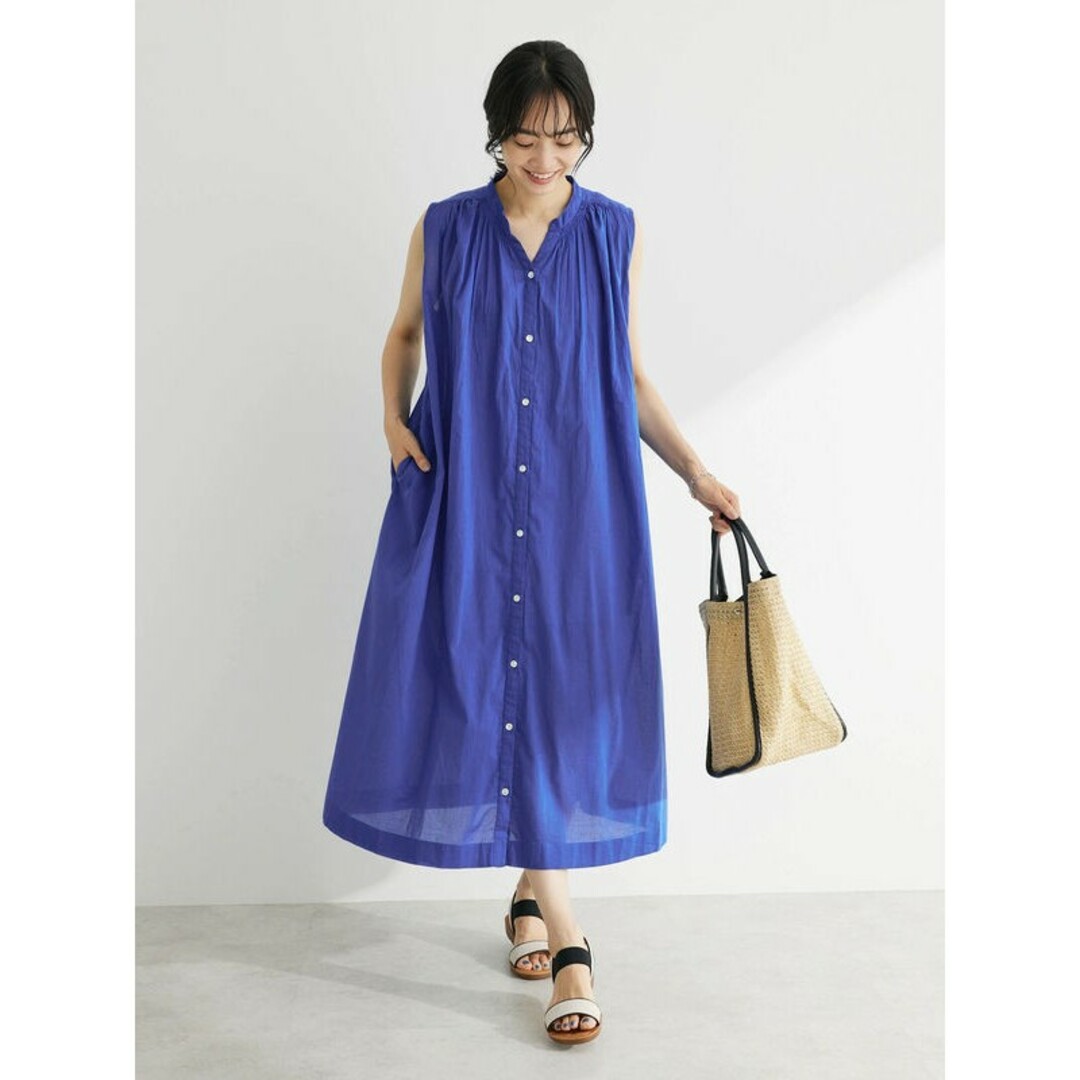 chocol raffine robe(ショコラフィネローブ)のchocol raffine robe インド綿 ノースリーブワンピース レディースのワンピース(ロングワンピース/マキシワンピース)の商品写真