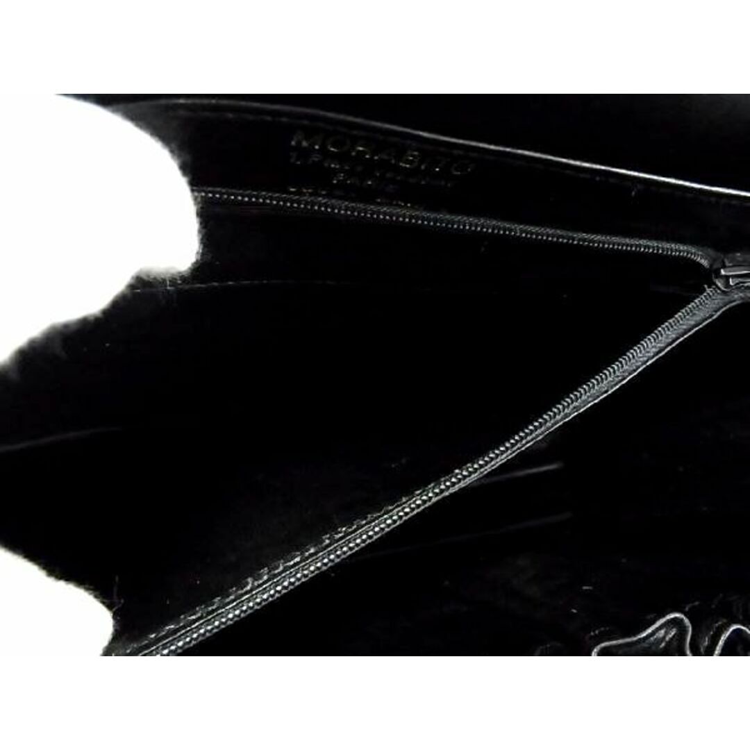 ■希少■極上■本物■美品■ MORABITO モラビト プリンセス クロコダイル ミラー付き ショルダーバッグ 肩掛け ブラック系 AC6793ｱZ