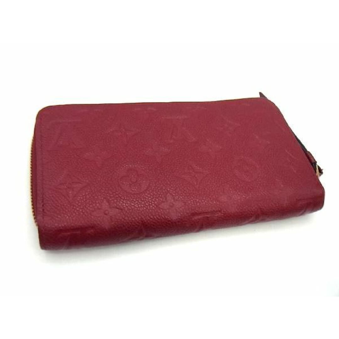 ■極美品■ LOUIS VUITTON ヴィトン M62214 モノグラムアンプラント ジッピーウォレット ラウンドファスナー 長財布 ボルドー系  AD6379ｷZ