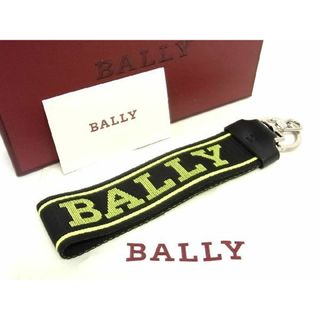 バリー(Bally)の■新品■未使用■ BALLY バリー キャンバス キーホルダー キーリング ストラップ メンズ ブラック系×ライトグリーン系 AD8259yZ(その他)