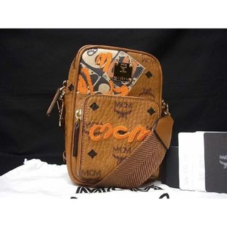 エムシーエム(MCM)の■新品■未使用■MCM エムシーエム モノグラム ヴィセトス柄 レザー ポシェット ショルダーバッグ 斜め掛け ブラウン系 AA8045UZ(リュック/バックパック)