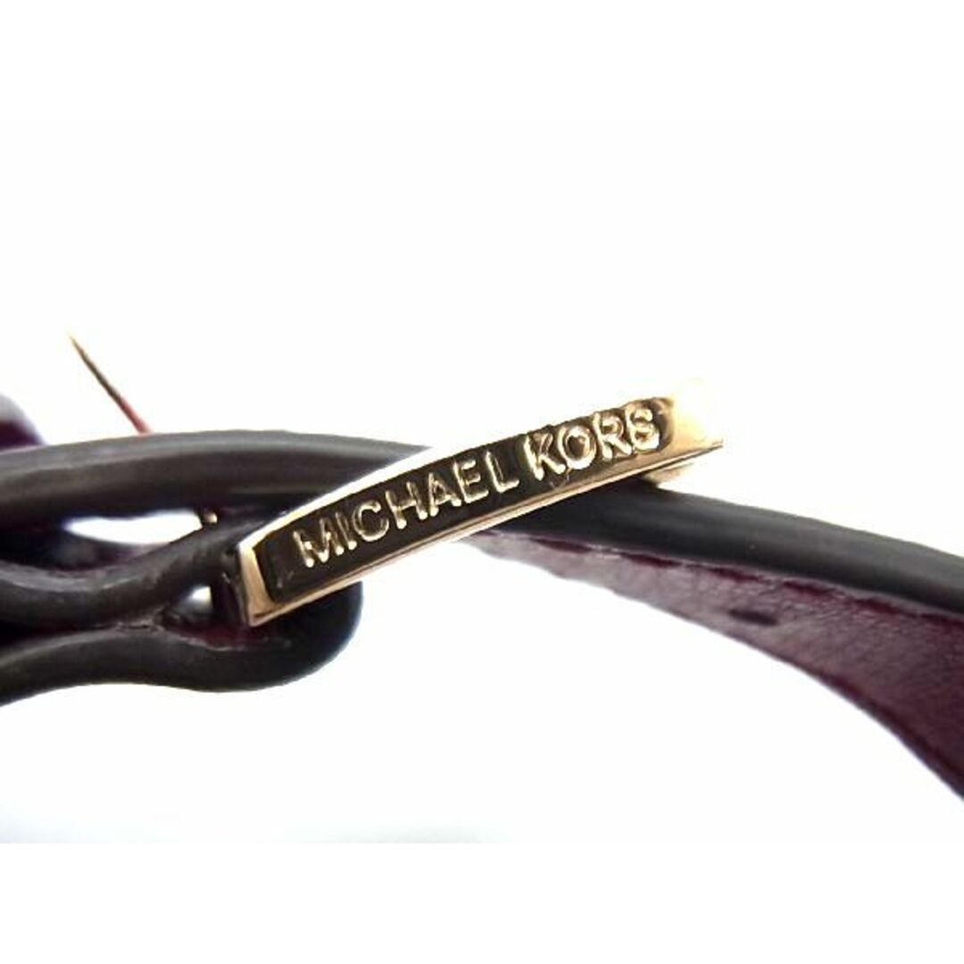 ■極美品■ MICHAEL KORS マイケルコース レザー ゴールド金具 バッグ用 ショルダーストラップ 肩掛け用 斜め掛け用 パープル系 AD7386ｹZ 3