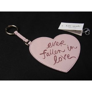 ケイトスペードニューヨーク(kate spade new york)の■新品■未使用■ kate spade ケイトスペード EVER FALLEN IN LOVE レザー ハート キーホルダー キーリング ピンク系 AB9688ｱｵ(その他)