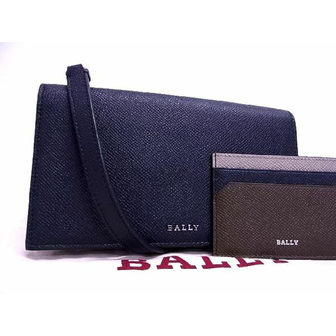 ■新品■未使用■ BALLY バリー レザー 2WAY ショルダーバッグ ポシェット クラッチ 手持ち 肩掛け 斜め掛けかばん ネイビー系  AD7356ｾZ | フリマアプリ ラクマ