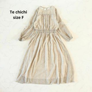 テチチ(Techichi)の【美品】Fサイズ Te chichi テチチ シフォン シアー ロングワンピース(ロングワンピース/マキシワンピース)