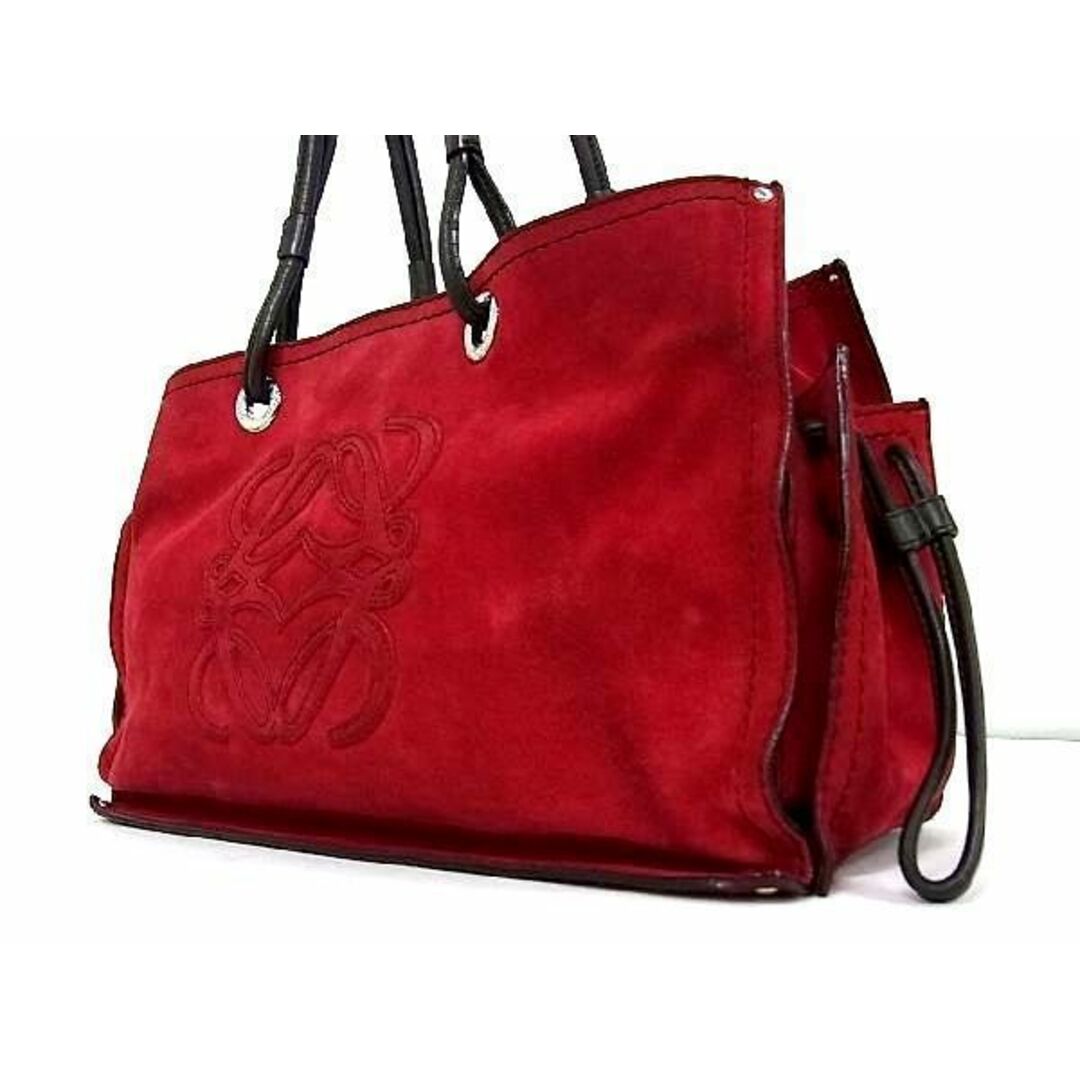 LOEWE トートバッグ レザー シルバー金具 レッド | www.innoveering.net