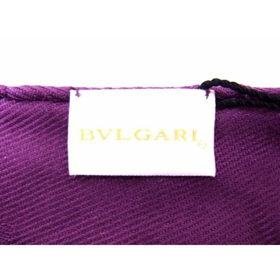 新品本物 □新品□未使用□ BVLGARI ブルガリ ショール 大判 パープル