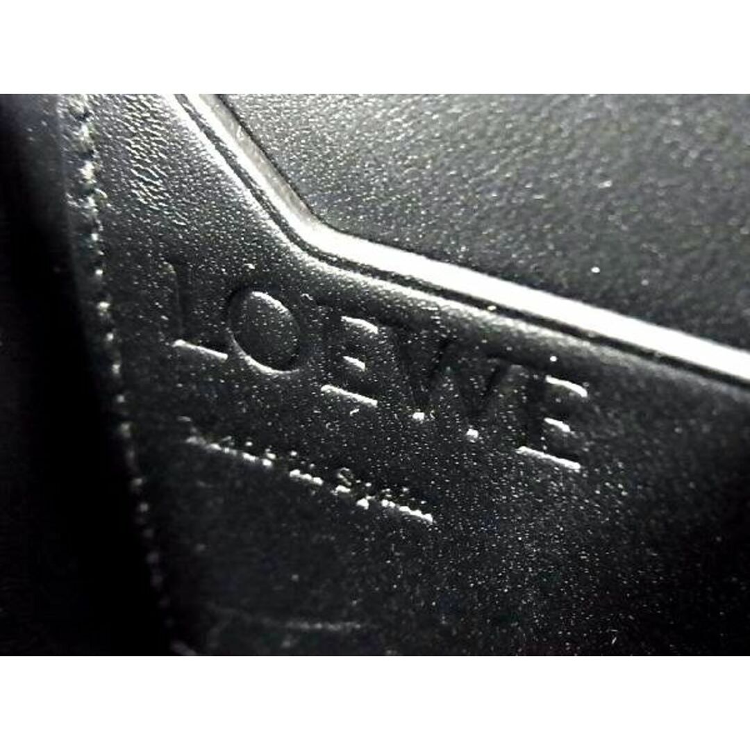 ■極美品■ LOEWE ロエベ アナグラム マルチファンクショナルケース レザー ショルダーバッグ クロスボディ ブラック系 AH5787NZ 8