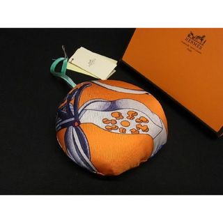 エルメス(Hermes)の■新品■未使用■ HERMES エルメス プティアッシュ シルク オーナメント バッグチャーム オレンジ系×マルチカラー AI5617UZ(その他)