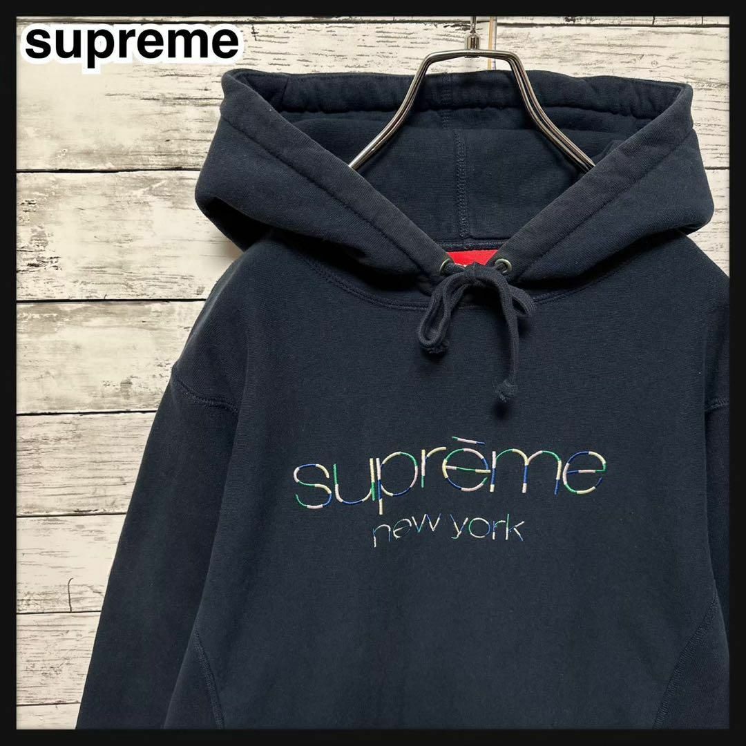 【激レア】SUPREME シュプリーム　パーカー　黒　完売モデル　スウェット古着屋SG