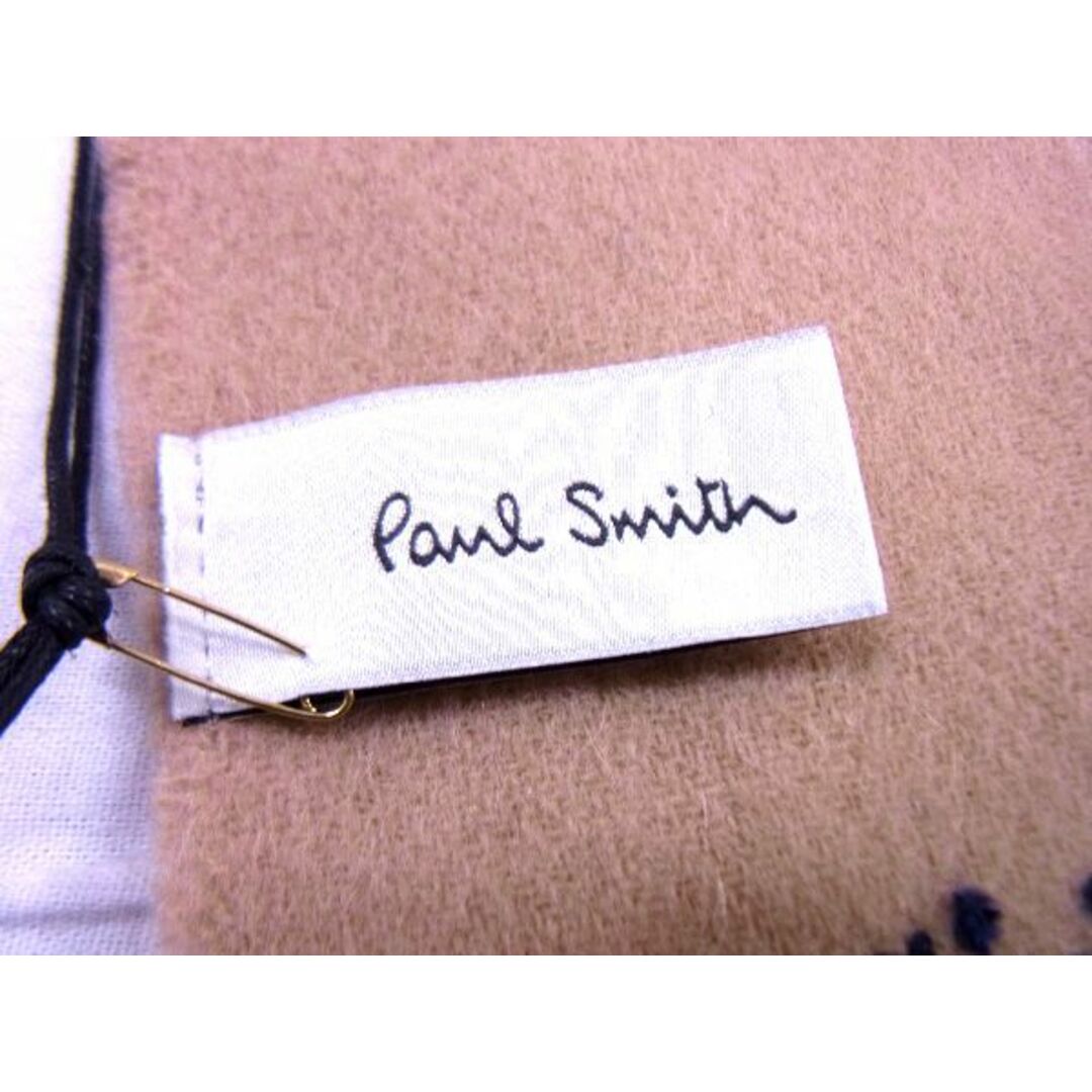 Paul Smith(ポールスミス)の■新品■未使用■ Paul Smith ポールスミス M1A 933D AS04 ラムズウール100% フリンジ マフラー 防寒具 メンズ  ベージュ系 AH7339MZ メンズのファッション小物(その他)の商品写真