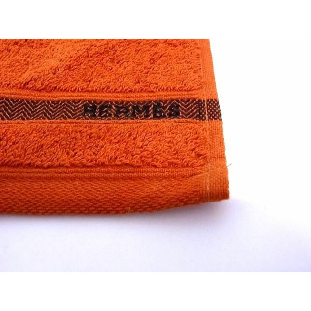 HERMES エルメス フェイスタオル 未使用 オレンジ