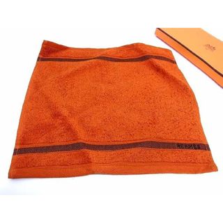 エルメス(Hermes)の■新品■未使用■ HERMES エルメス シェブロン コットン100％ フェイスタオル レディース メンズ オレンジ系 AJ8753 (その他)