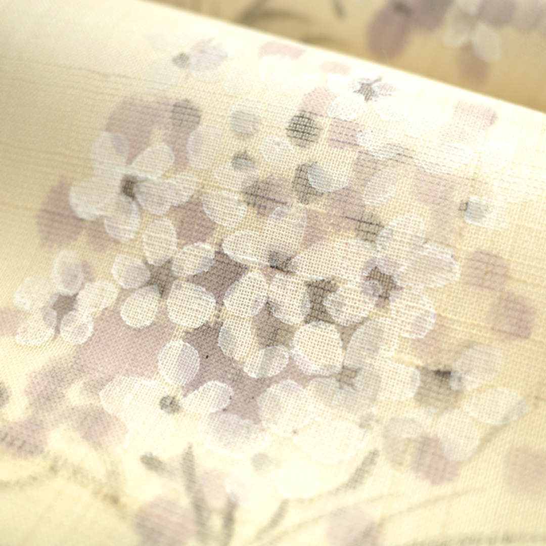 すごい値!夏物 名古屋帯 九寸 作家物 手描き 正絹 アイボリー すごい値!夏物 名古屋帯 九寸 作家物 手描き 正絹 アイボリー