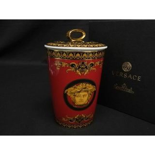 ヴェルサーチ(VERSACE)の■新品■未使用■ VERSACE ヴェルサーチ Rosenthal ローゼンタール メデューサ アロマキャンドル ロウソク インテリア レッド系 AJ3470yZ(その他)