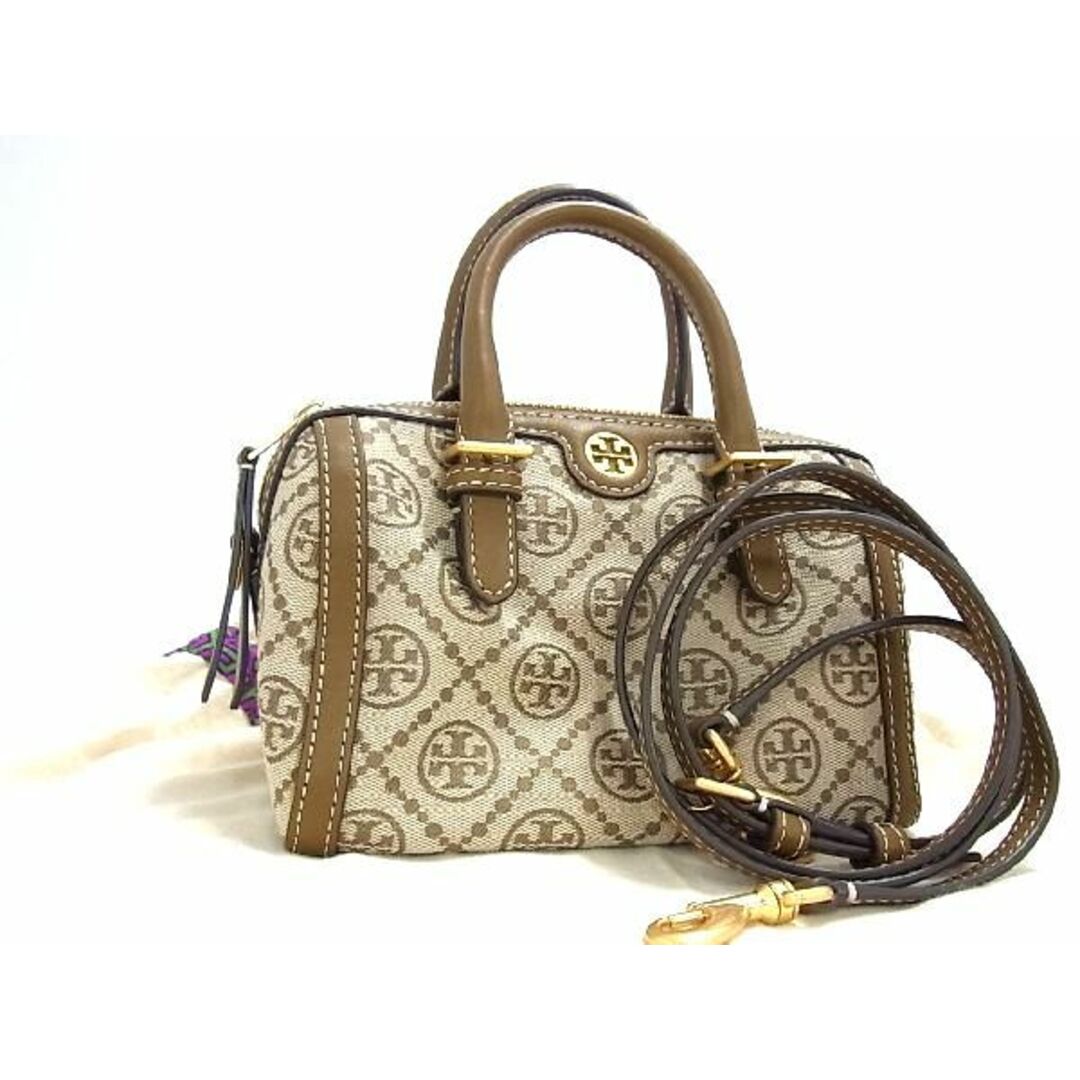 ■新品■未使用■ TORY BURCH トリーバーチ Tモノグラム キャンバス 2WAY ハンドバッグ ショルダー レディース ベージュ系 AH2783ｷZ