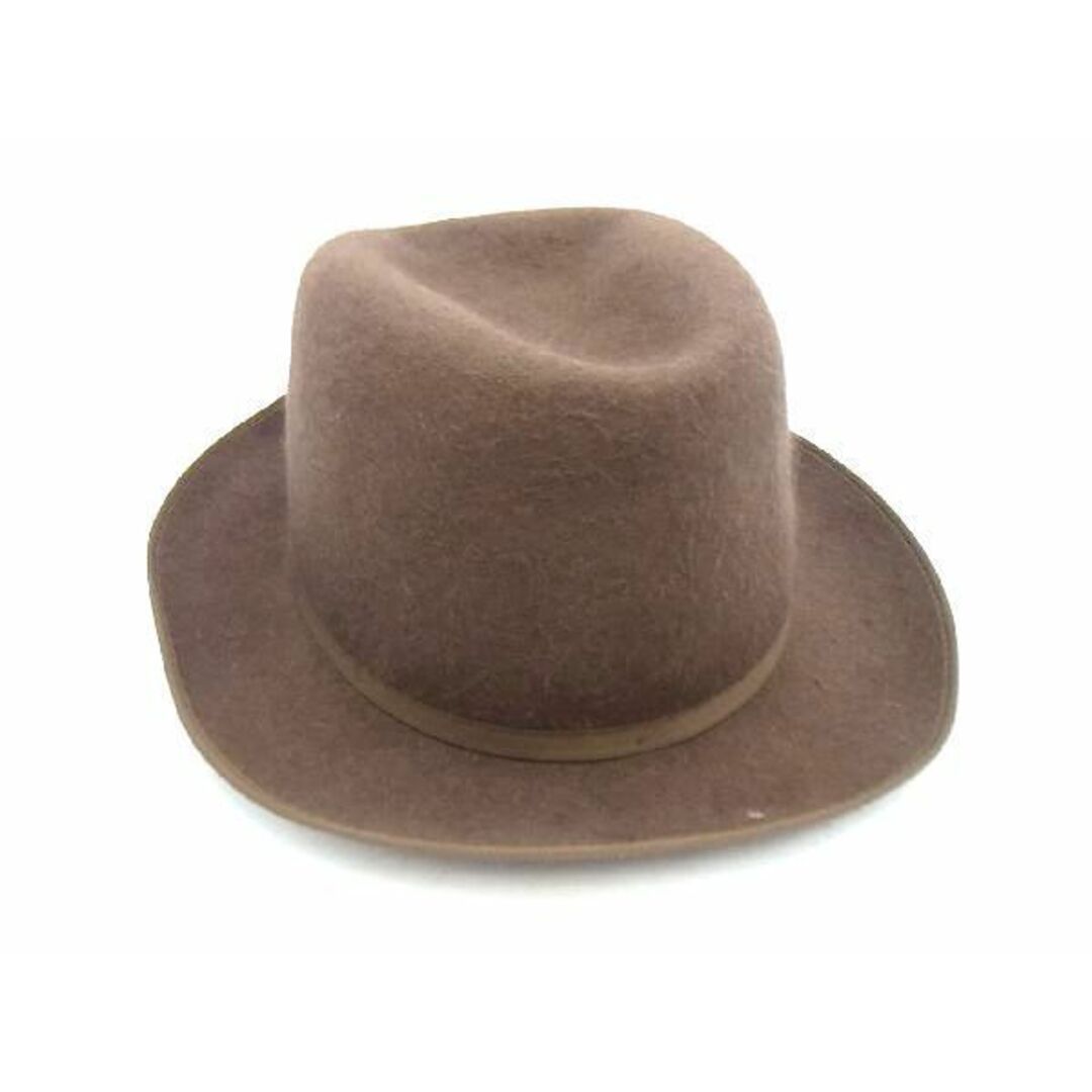 Borsalino(ボルサリーノ)の■新品同様■ BORSALINO ボルサリーノ 帽子 中折れハット メンズ レディース ブラウン系 AE2255sZ メンズの帽子(その他)の商品写真