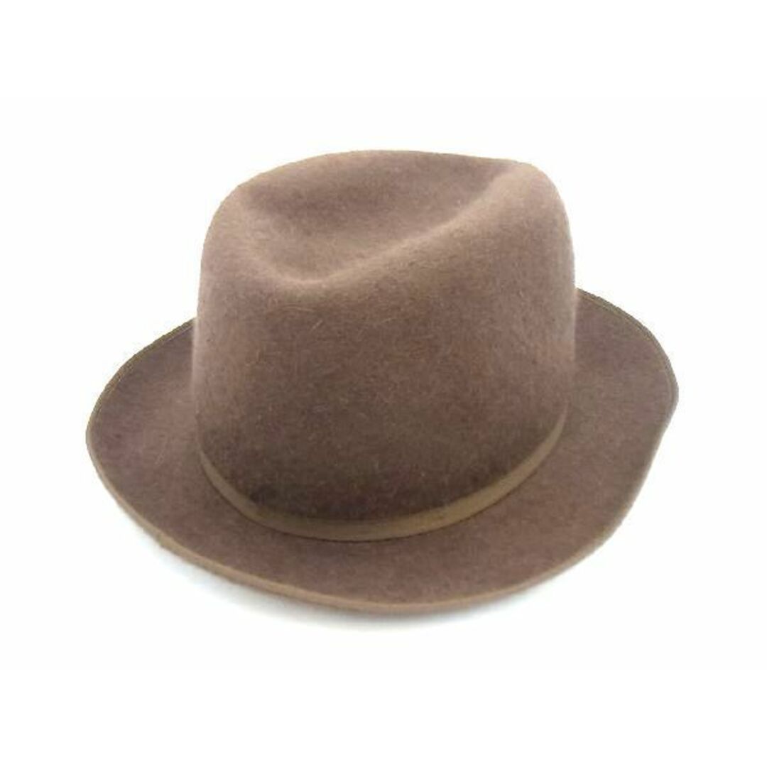 Borsalino(ボルサリーノ)の■新品同様■ BORSALINO ボルサリーノ 帽子 中折れハット メンズ レディース ブラウン系 AE2255sZ メンズの帽子(その他)の商品写真