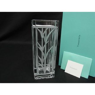 ティファニー(Tiffany & Co.)の■新品■未使用■ TIFFANY＆Co. ティファニー ウィートリーフ フラワーベース 花瓶 オブジェ インテリア 置物 クリア AI8828ｱZ (その他)