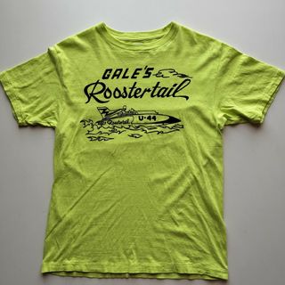 ダブルワークス★前後フロッキープリントTシャツ★USED★L