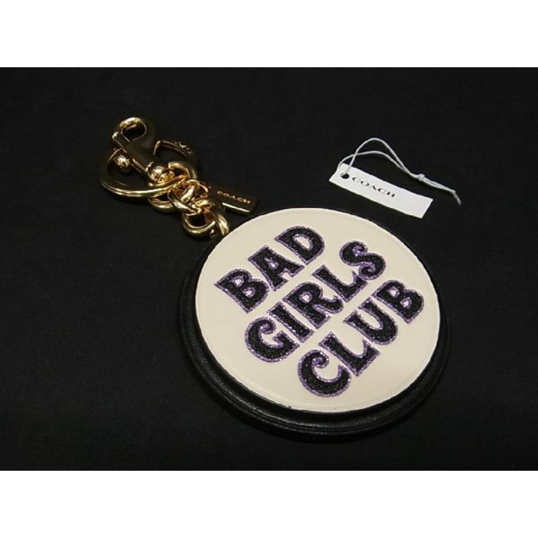 COACH(コーチ)の■新品■未使用■ COACH コーチ CC314 シグネチャー ヴィランズ BAD GIRLS CLUB レザー×PVC チャーム キーホルダー アイボリー系 BC4640UZ エンタメ/ホビーの美術品/アンティーク(その他)の商品写真