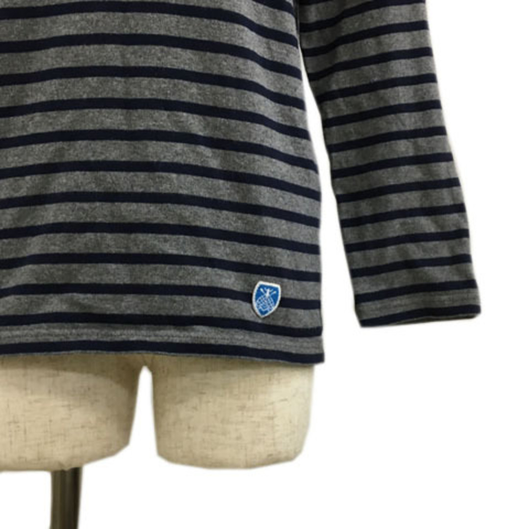 ORCIVAL(オーシバル)のオーチバル オーシバル カットソー Tシャツ ボーダー 長袖 0 グレー 紺 レディースのトップス(カットソー(長袖/七分))の商品写真