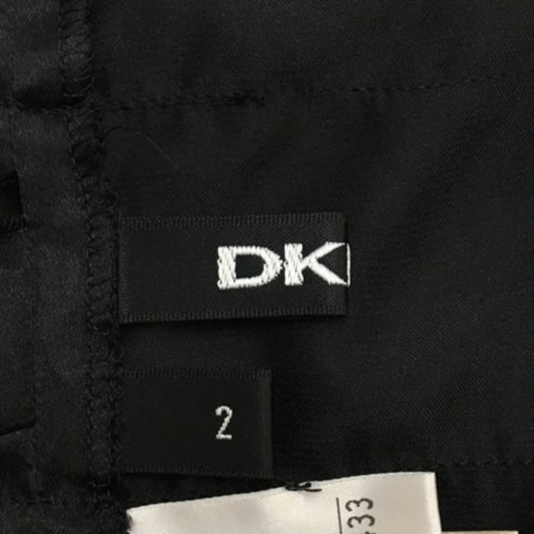 DKNY(ダナキャランニューヨーク)のダナキャランニューヨーク ワンピース キャミ 膝丈 無地 ノースリーブ 2 黒 レディースのワンピース(ひざ丈ワンピース)の商品写真
