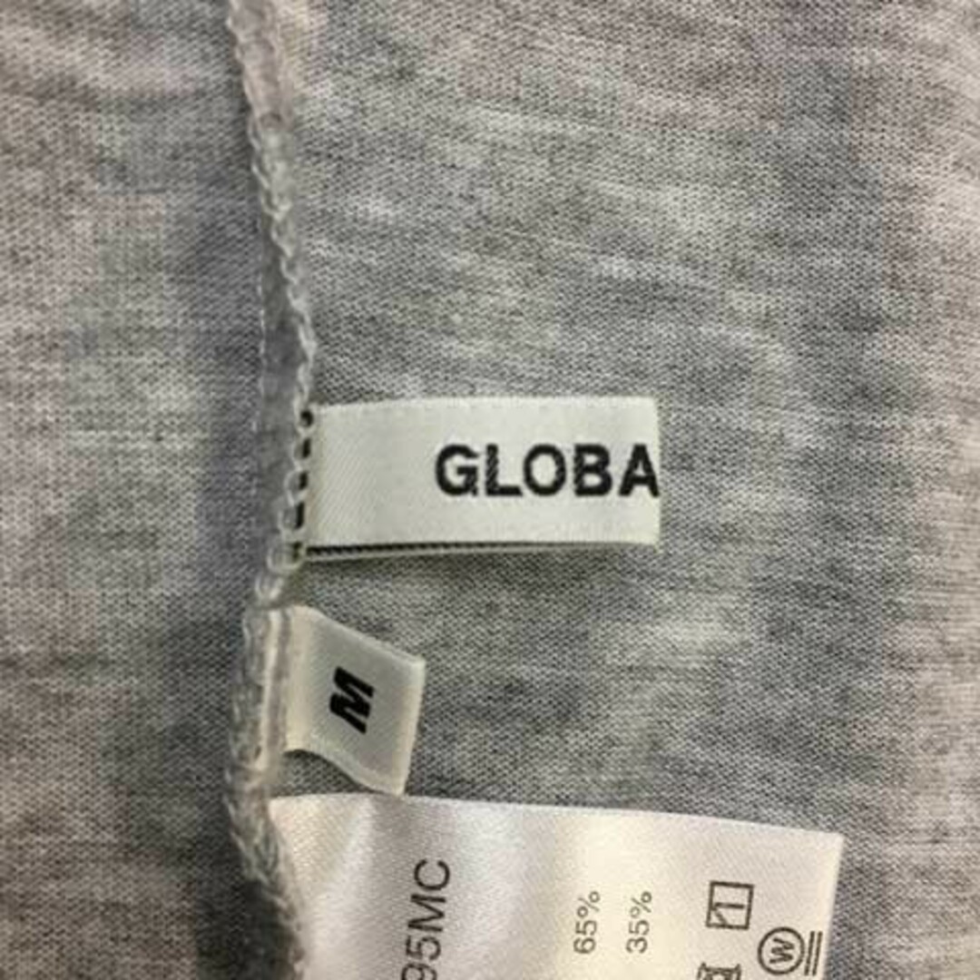 GLOBAL WORK(グローバルワーク)のグローバルワーク Tシャツ カットソー Vネック フレンチスリーブ M グレー レディースのトップス(Tシャツ(半袖/袖なし))の商品写真