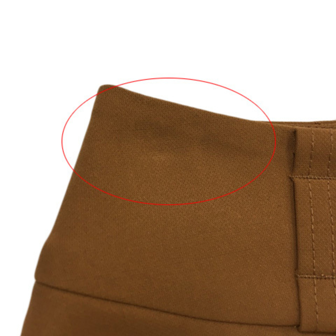 M-premier(エムプルミエ)のエムプルミエ スカート フレア 膝丈 無地 36 茶 ブラウン レディースのスカート(ひざ丈スカート)の商品写真