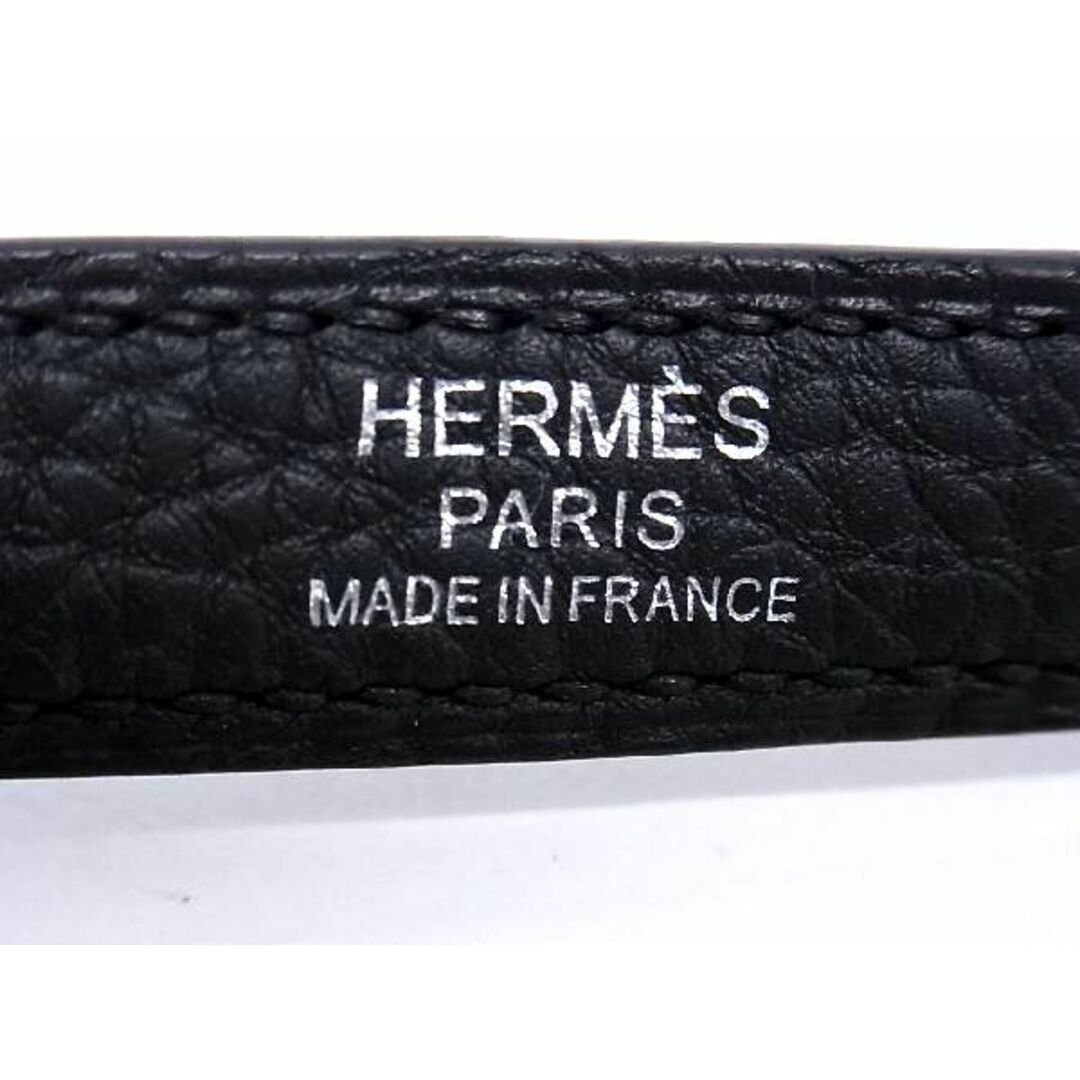 ■新品■未使用■ HERMES エルメス トリヨンクレマンス シルバー金具 ケリー用 ボリード用 ショルダーストラップ ブラック系 BC4494yZ